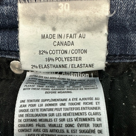 Women’s Second Yoga Jeans Blue Denim Mid Rise Skinny Jeans Pants Size 30 - Picture 7 of 7